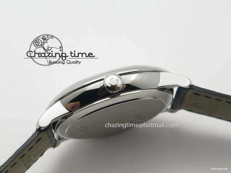 0113 De Ville MK 1:1 Best Edition SS Black Dial On Black Leather Strap A HighQuality 8261